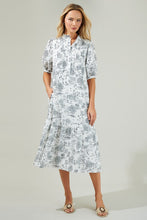 Load image into Gallery viewer, TOILE DRAWSTRING DRESS MIDI (Includes Curve Sizes)
