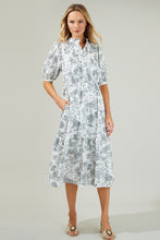 Load image into Gallery viewer, TOILE DRAWSTRING DRESS MIDI (Includes Curve Sizes)
