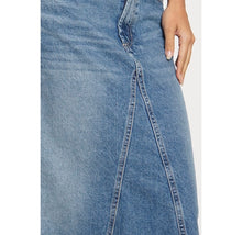 Load image into Gallery viewer, FIT FLARE DENIM MAXI SKIRT
