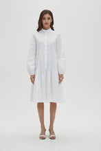 Load image into Gallery viewer, DROP WAIST WHITE SHIRT DRESS byMM
