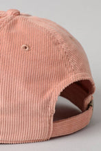 Load image into Gallery viewer, Corduroy Adjustable Cotton Baseball Cap Dad Hat: One Size / OFF WHITE
