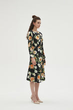 Load image into Gallery viewer, SILKY FLORAL WRAP DRESS byMM
