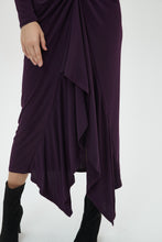 Load image into Gallery viewer, ALL OVER RUCHED DRESS byMM - PLUM
