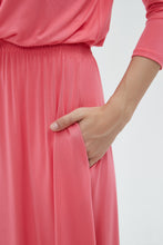 Load image into Gallery viewer, MM SMOCKED WAIST EVERYTHING DRESS 3/4 SLEEVES -  CORAL
