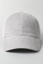 Load image into Gallery viewer, Corduroy Adjustable Cotton Baseball Cap Dad Hat: One Size / MOCHA
