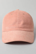 Load image into Gallery viewer, Corduroy Adjustable Cotton Baseball Cap Dad Hat: One Size / MOCHA
