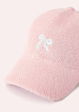 Load image into Gallery viewer, EMBROIDERY BOW FUZZY BASEBALL HAT CAP | 21HW401
