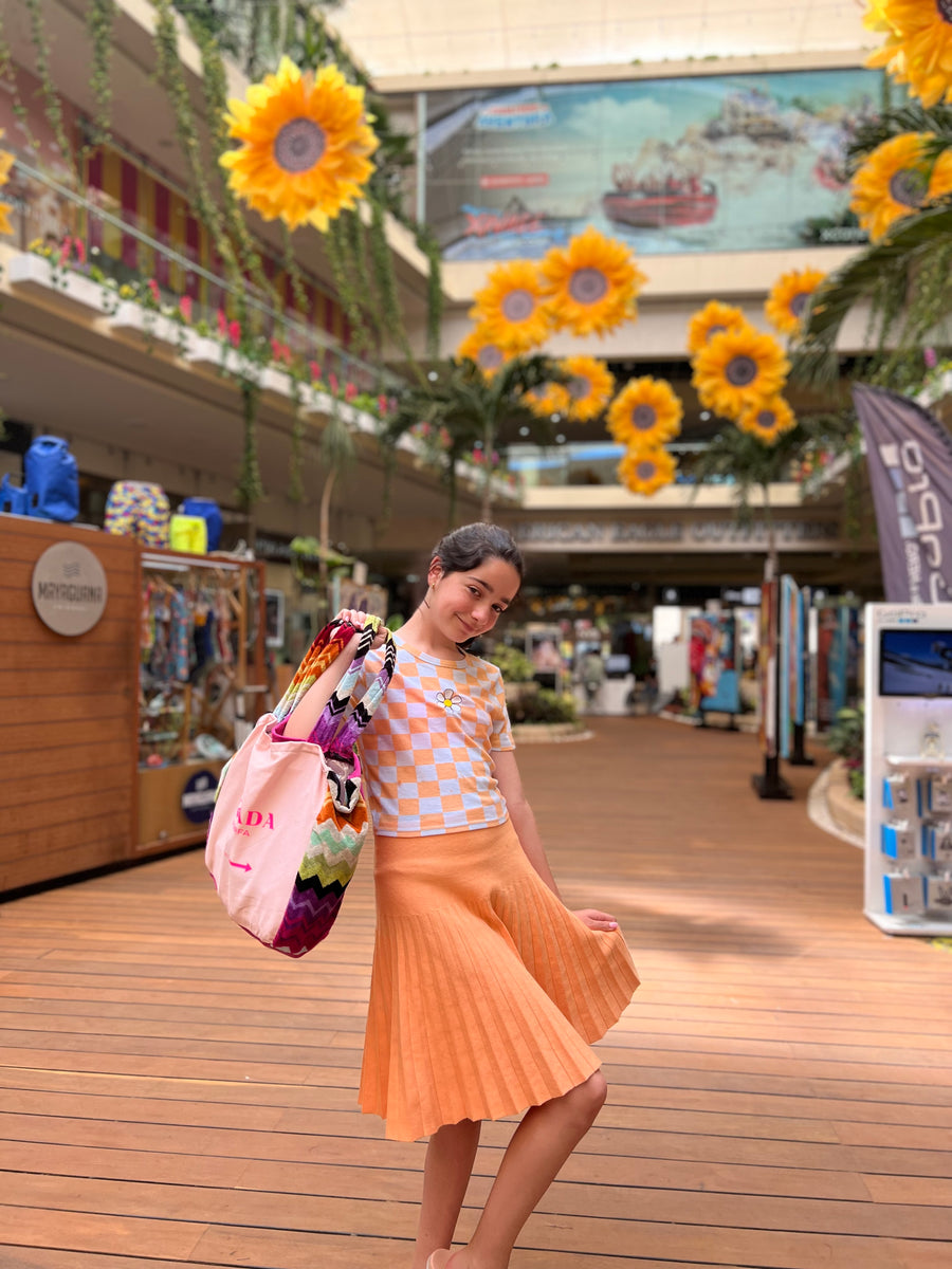 MM YEAR ROUND PLEATED - PASTEL ORANGE